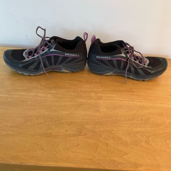 MERRELL Siren Edge Black Purple Trail Hiking Sneakers Women's 10.5 Shoes J35750 - Picture 8 of 10